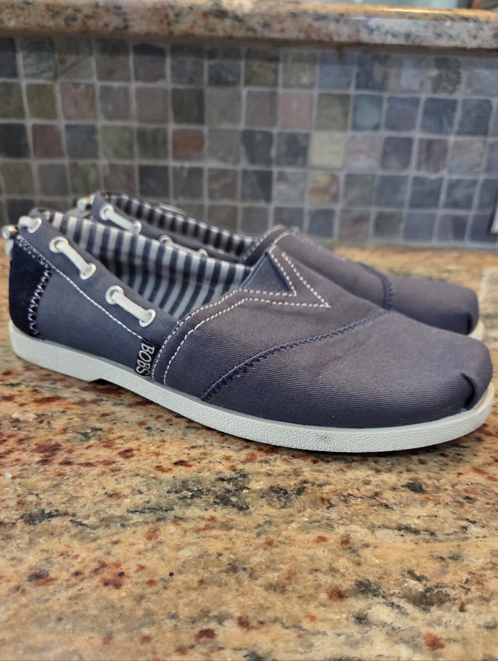 BOBS by SKECHERS Chill Flex Travelers Blue Shoes Women's Size 7 #33738W